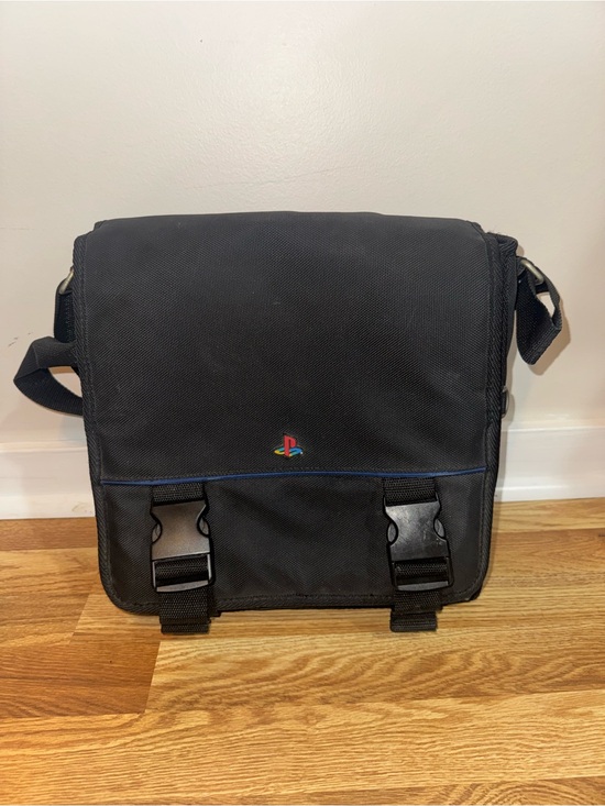 Sony Other - Vintage Official Sony PlayStation PS1 PS2 Messenger Bag Console Carry Case Black